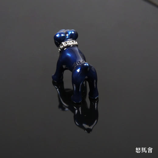 蓝釉斗牛犬袖扣 商品图3