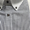 Marco Azzali 白色黑竖条纹长袖衬衫 C3515300 商品缩略图1