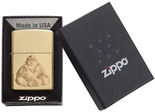 送礼佳品！Zippo 芝宝金色弥勒佛 防风打火机 半价 商品图3