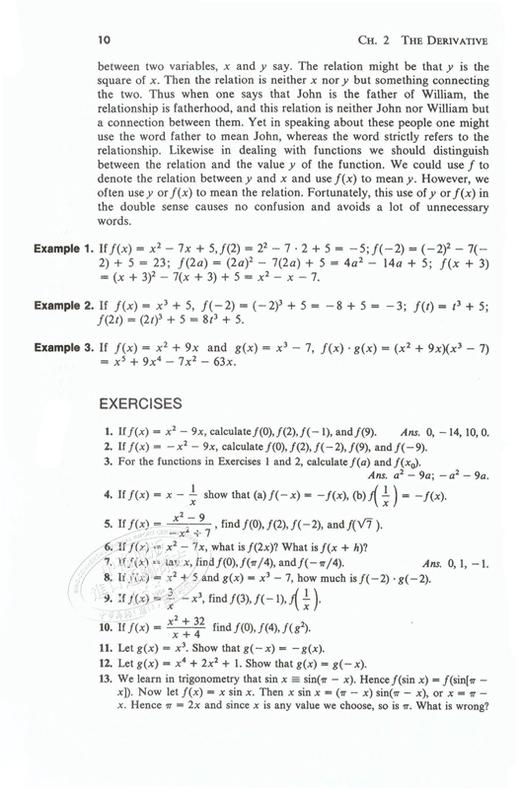 【中商原版】莫里斯·克莱因：微积分（第二版）英文原版 Calculus: An Intuitive and Physical Approach (Second Edition) 数学 商品图7