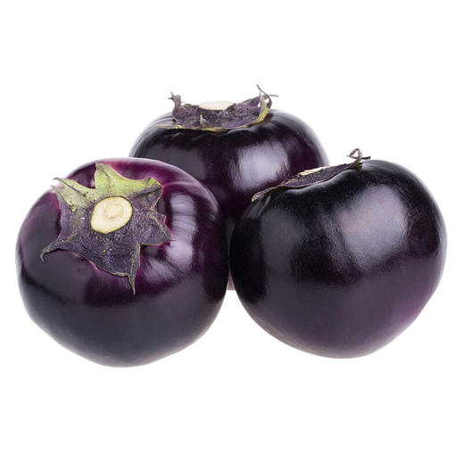 爱农 北京昌平蔬菜基地 圆茄子 500g 商品图0