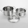 双立人锅具套装 汤锅深烧锅蒸笼蒸屉家用厨房厨具2件套24cm 商品缩略图2
