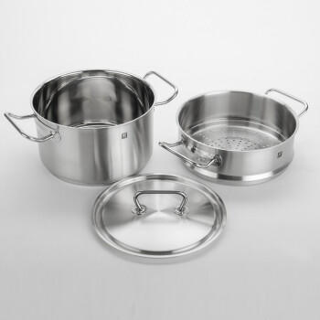 双立人锅具套装 汤锅深烧锅蒸笼蒸屉家用厨房厨具2件套24cm 商品图2
