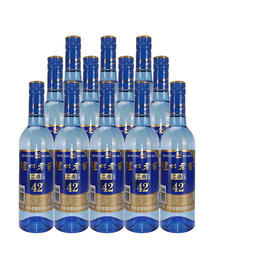 【头曲官旗】42度 泸州老窖二曲白酒（蓝瓶装2017版）500ml*12