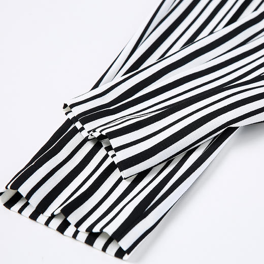 VIMAGE纬漫纪条纹九分直筒裤V505031长裤 商品图8