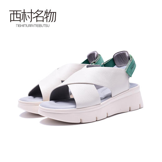 西村名物春夏新品厚底坡跟超轻凉鞋X20BG22991 商品图0