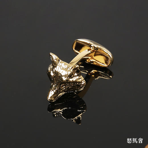 镀金狐狸袖扣 商品图2