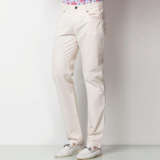 Marco Azzali 米白色休闲裤 P3705300 商品图1