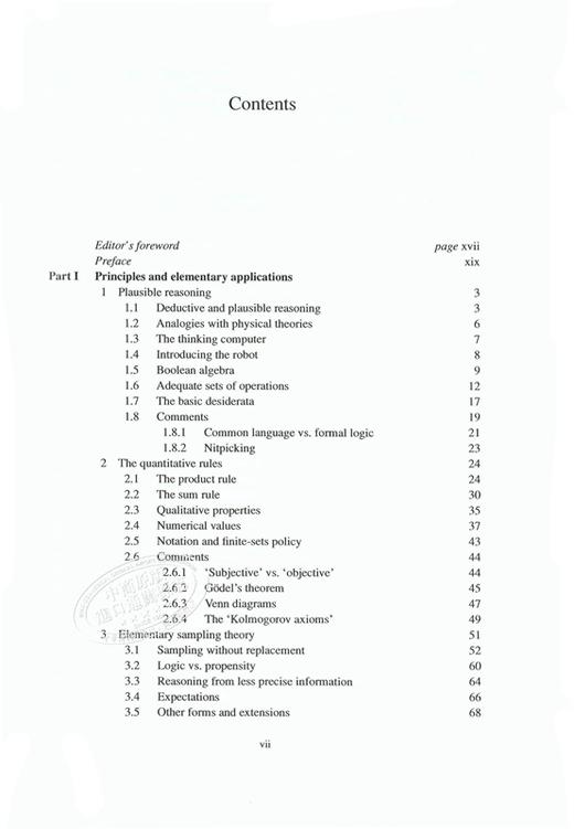 预售 【中商原版】概率论沉思录 英文原版 数学科学 Probability Theory E. T. Jaynes Cambridge University 商品图4