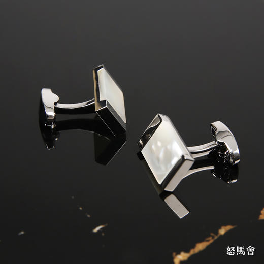 长形天然深海贝母袖扣 商品图1