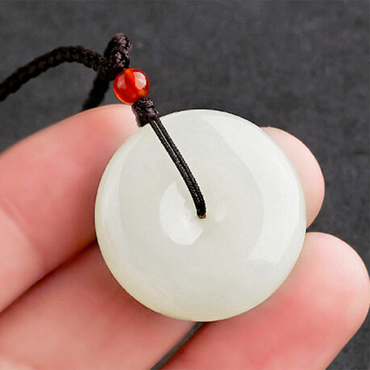 平安扣阿富汗玉坠男女款