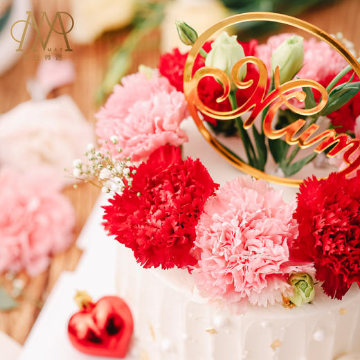 3315母亲节蛋糕爱的绽放送妈妈母亲母后大人长辈