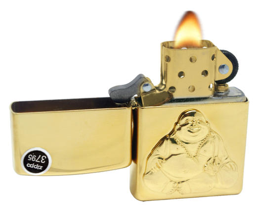 送礼佳品！Zippo 芝宝金色弥勒佛 防风打火机 半价 商品图2