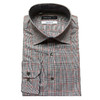 Marco Azzali 灰底红细格纹长袖衬衫 C3303900 商品缩略图0