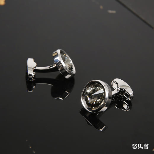 香槟色施华洛世奇水晶袖扣 商品图1