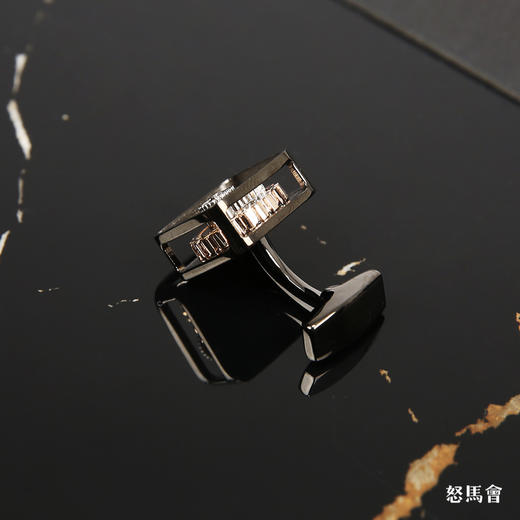 枪灰方形机芯袖扣 商品图3