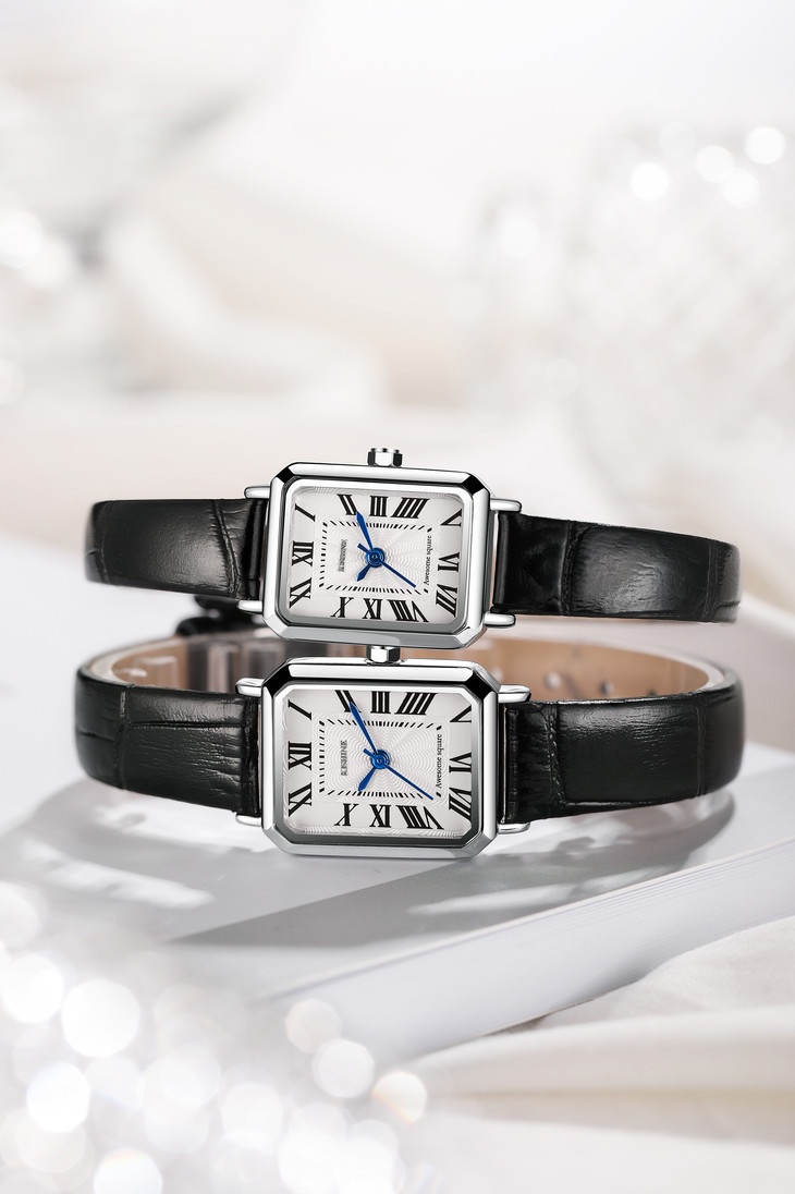 kishine石英手表春夏配饰细带小巧腕表罗马数字款灰黑红