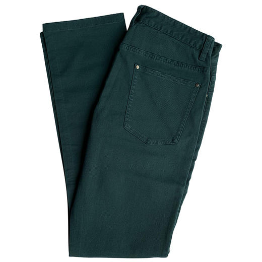 Marco Azzali 墨绿色五袋款休闲长裤 P3524700 商品图1