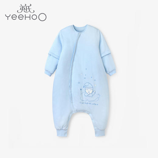 英氏婴儿睡袋男女宝宝分腿可拆袖薄棉双向拉链10096686 10096685 商品图1