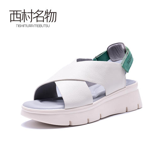 西村名物春夏新品厚底坡跟超轻凉鞋X20BG22991 商品图3