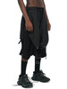 HAMCUS/Dune Raiders multi layered drop crotch pants/BK DM09720-1A BK 商品缩略图1