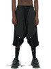 HAMCUS/Dune Raiders multi layered drop crotch pants/BK DM09720-1A BK 商品缩略图0