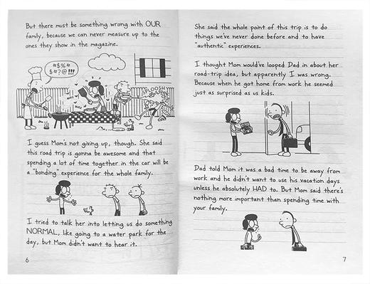 进口英文原版 Diary of a Wimpy Kid 9小屁孩日记系列The long haul儿童英语故事童书小学生漫画课外读物 Jeff Kinney杰夫金尼图书 商品图1