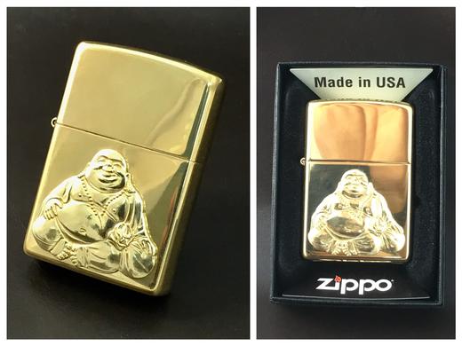 送礼佳品！Zippo 芝宝金色弥勒佛 防风打火机 半价 商品图1