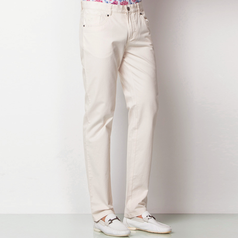 Marco Azzali 米白色休闲裤 P3705300