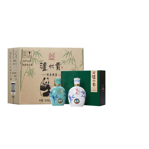 52度泸州贡欢乐共享500ml*2*4    泸州老窖官方旗舰店 商品图0