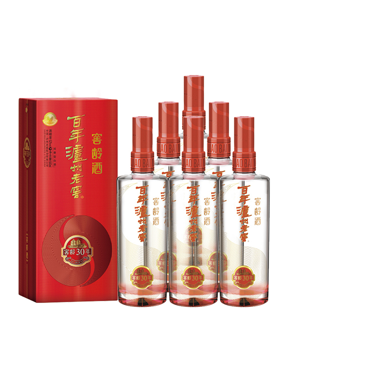 【泸州老窖形象店】52度百年泸州老窖窖龄酒30年 500ml*6整箱 浓香型白酒
