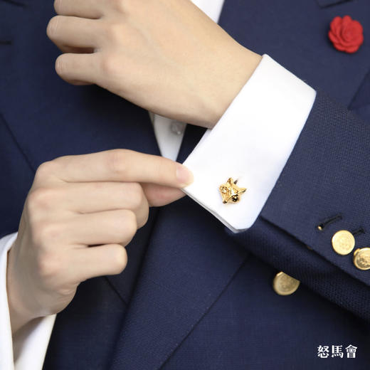 镀金狐狸袖扣 商品图5