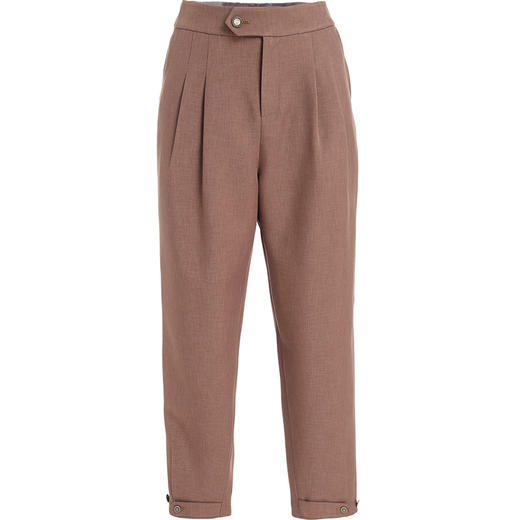 乔万尼夏季裤子女新款休闲裤女显瘦百搭哈伦裤宽松直筒九分裤ES1F029 商品图4