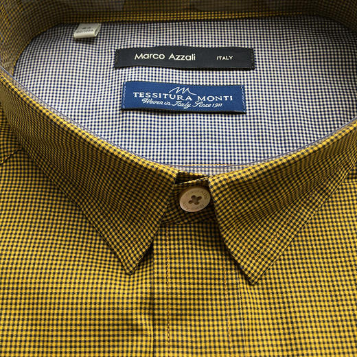 Marco Azzali 黄色长袖衬衫 C3513800 商品图1