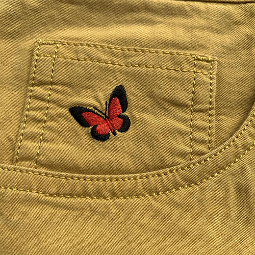 Marco Azzali 黄色五袋款休闲长裤 P3523800 商品图3