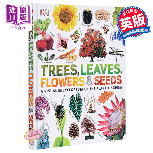 【中商原版】树，树叶，种子百科 英文原版 DK-Trees, Leaves, Flowers and Seeds: A Visual Encyclopedia of The Plant King 商品图0