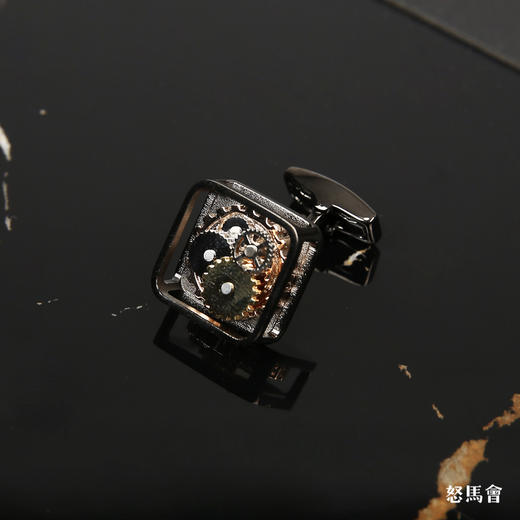 枪灰方形机芯袖扣 商品图2