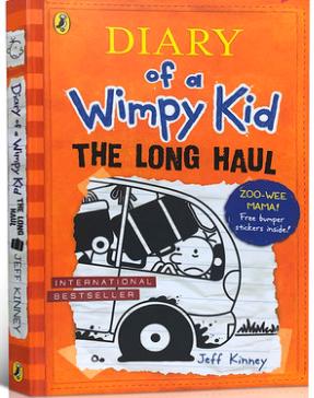进口英文原版 Diary of a Wimpy Kid 9小屁孩日记系列The long haul儿童英语故事童书小学生漫画课外读物 Jeff Kinney杰夫金尼图书 商品图0