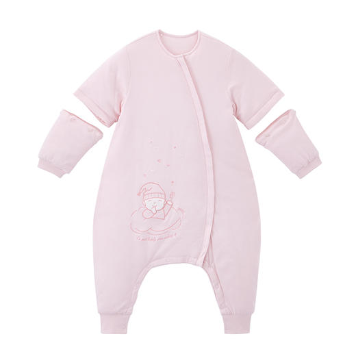 英氏婴儿睡袋男女宝宝分腿可拆袖薄棉双向拉链10096686 10096685 商品图11