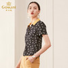 乔万尼桑蚕丝衬衫新款夏短袖真丝上衣设计感时尚气质ES2C170 商品缩略图2