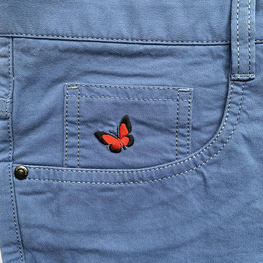 Marco Azzali 浅蓝色五袋款休闲长裤 P3523600 商品图2