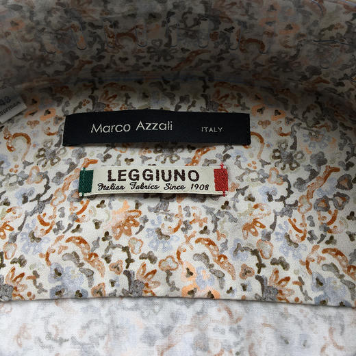 Marco Azzali 花色LEGGIUNO长袖衬衫 C3121800 商品图1