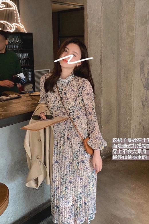 【金蘑菇菇】可咸可甜油画裙 高级又可爱  褶皱+碎花是大势哦！ 商品图5