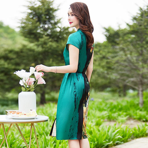 MQ-A221夏装新款中长款气质显瘦遮肚子减龄裙子YY 商品图1