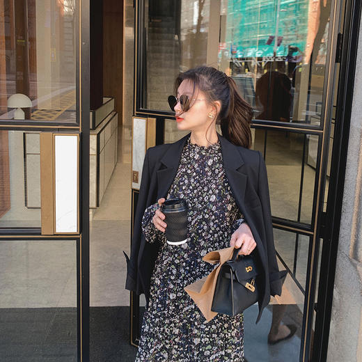 【金蘑菇菇】可咸可甜油画裙 高级又可爱  褶皱+碎花是大势哦！ 商品图4