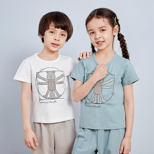 龙之涵【麻麻衫综合详情】儿童T恤中大童宝宝短袖亲子款短袖 吸汗透气 商品图3