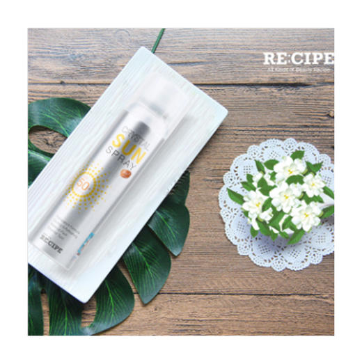 【一般贸易】2支 | 韩国RE:CIPE玥之秘水晶防晒喷雾180ml SPF50+ PA+++ 快速成膜不花妆 商品图1