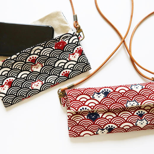 HUJI祤集Comfy斜挎包插画祥云猫猫 商品图1