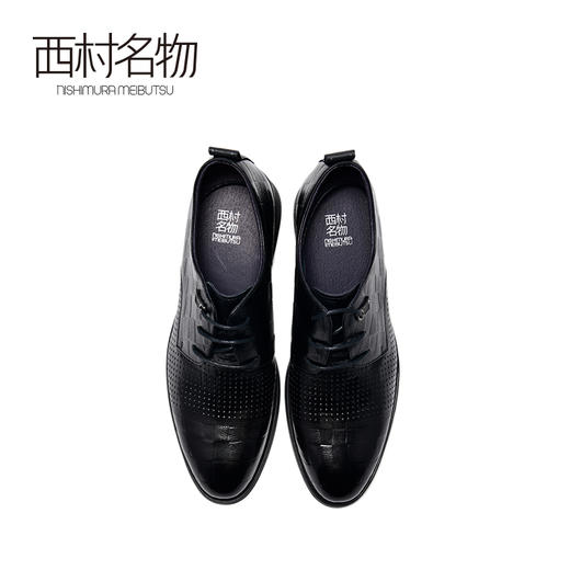 西村名物2020新男鞋英伦商务正装皮鞋镂空透气尖头男士皮鞋T10AV10671 商品图1