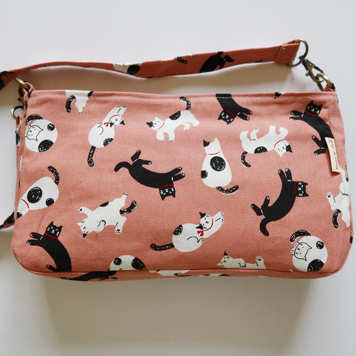 HUGOJIRO轻便小黄油挎包插画小花猫 商品图2